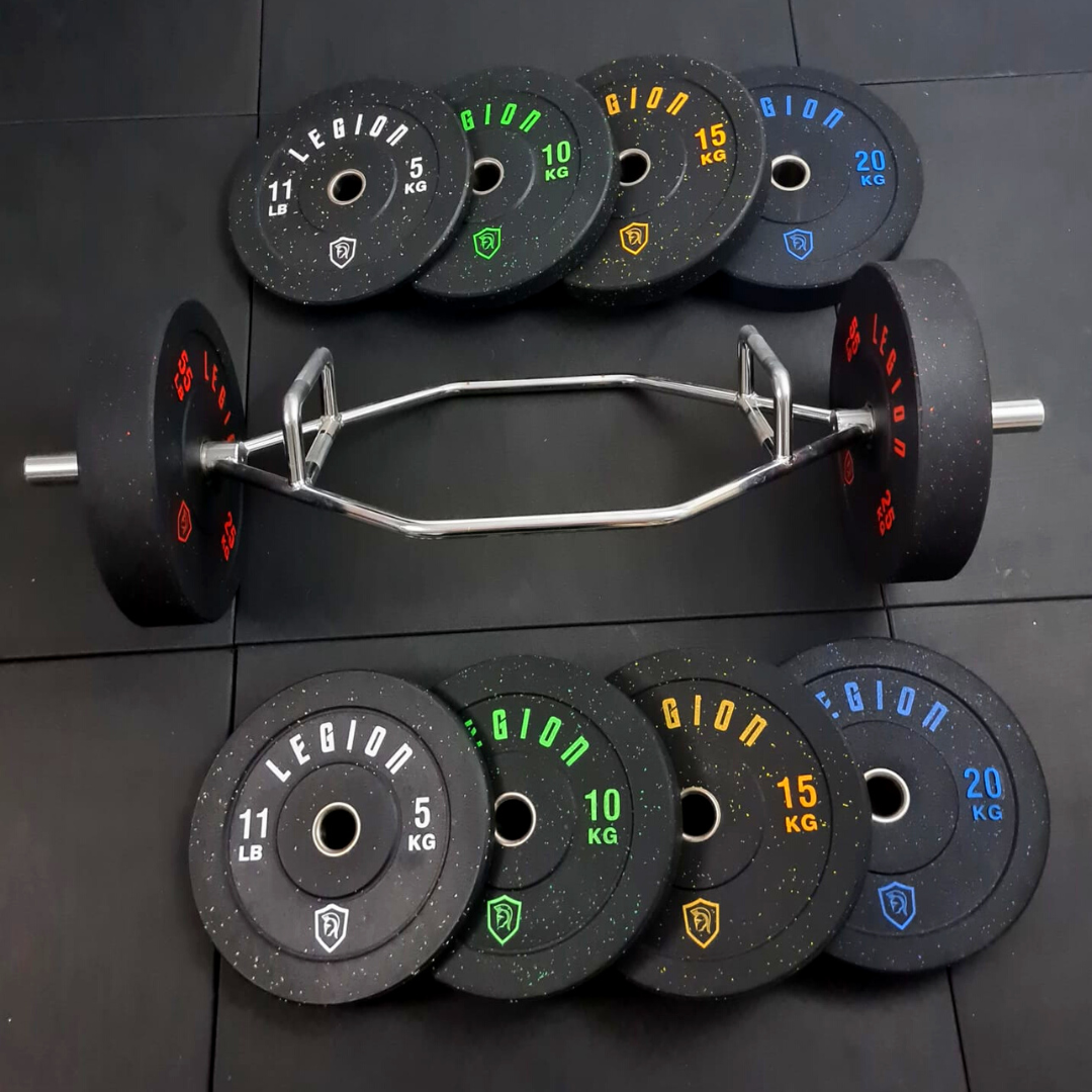 Bumper weight shop set with bar